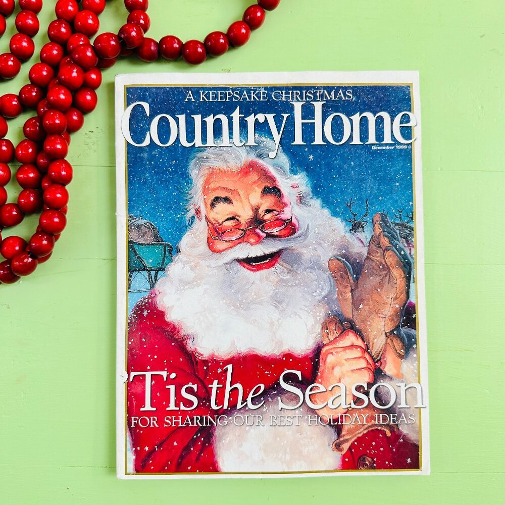 1999 Country Home Magazine Keepsake Christmas December Holiday Decorating Ideas